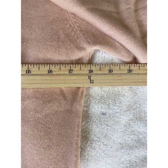 BREEZE pink coral button up cardigan sweater long sleeve women's size L - Picture 7 of 7